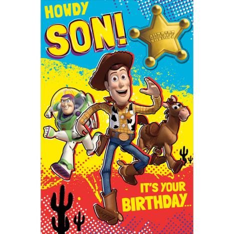 Howdy Son Disney Toy Story Birthday Card With Badge £2.49